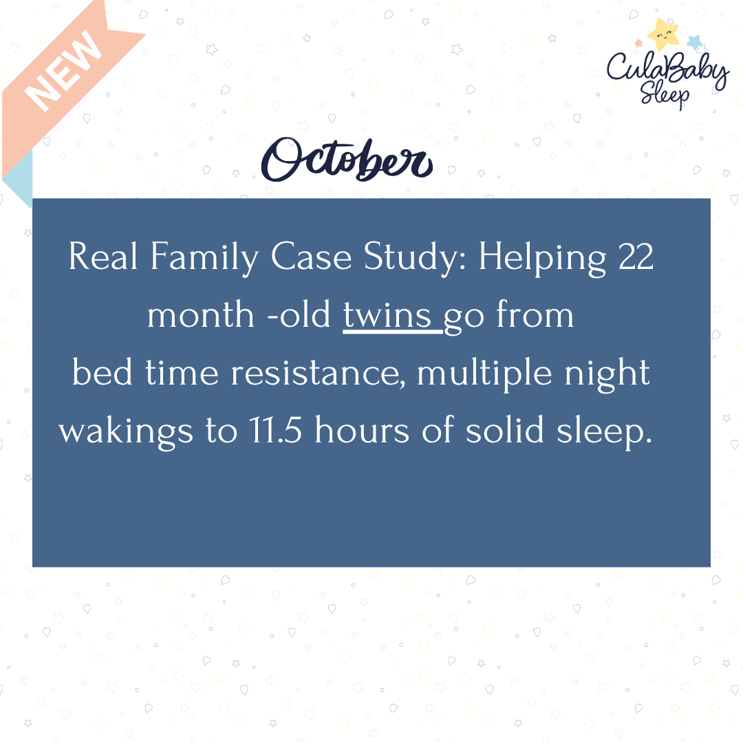 Sleep consultatation - helping twin toddlers go from bedtime resistance to sleeping through the night