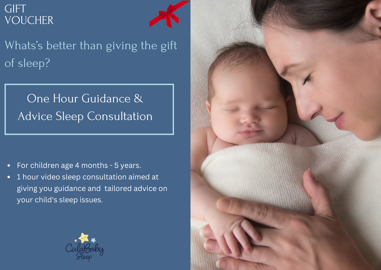 Gift for Sleep-Deprived Parents: 1-Hour Baby Sleep Consultation