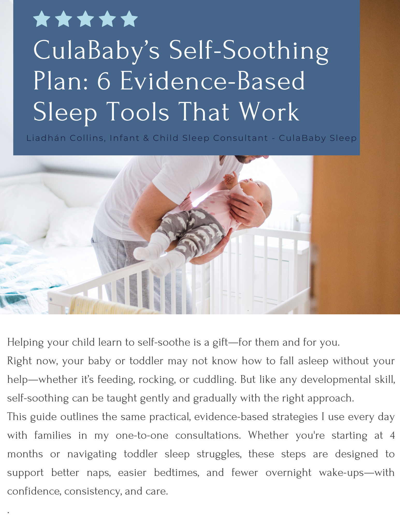 CulaBaby’s Self-Soothing Plan: 6 Evidence-Based Sleep Tools That Work